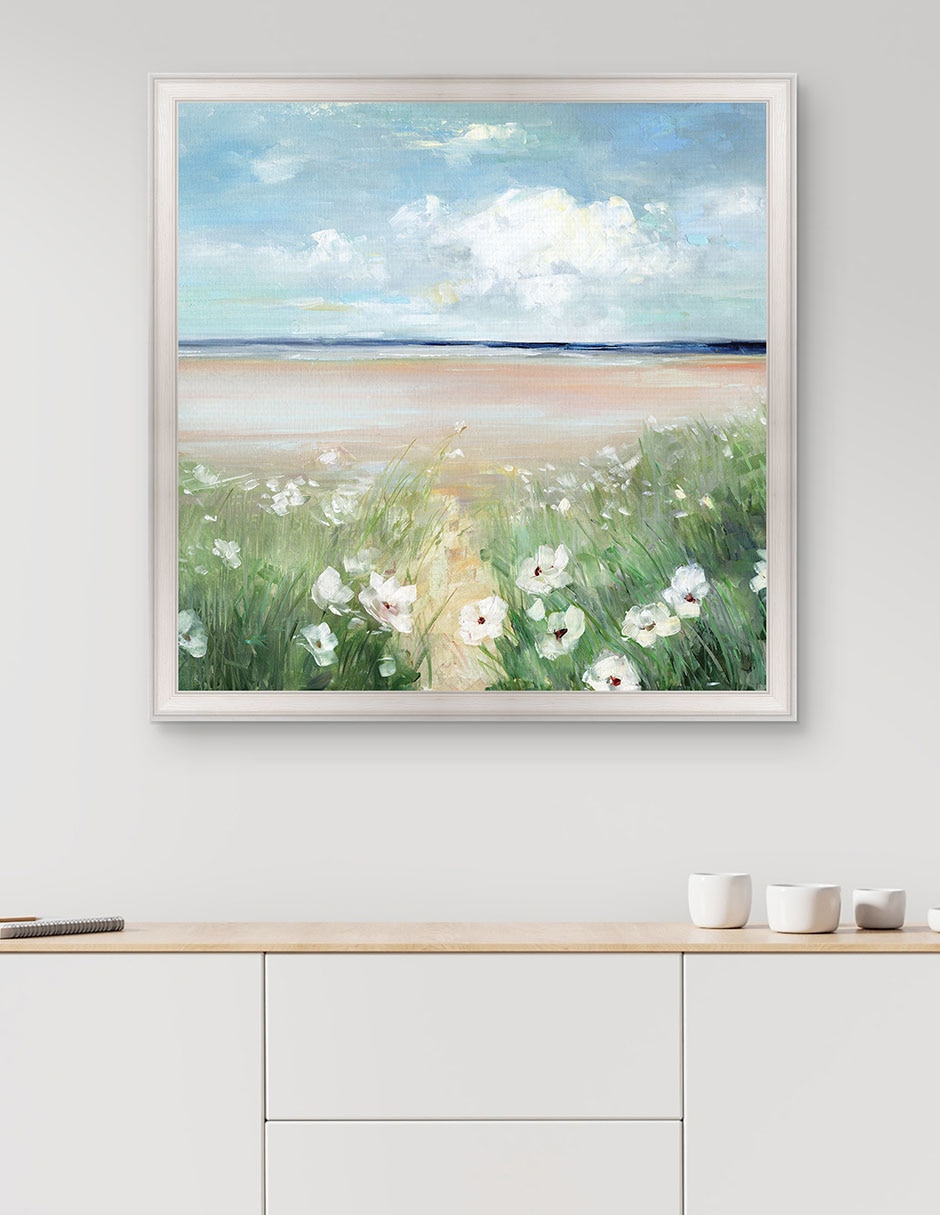 Cuadro decorativo Flores silvestres oceánicas de Sally Swatland técnica mixta 3