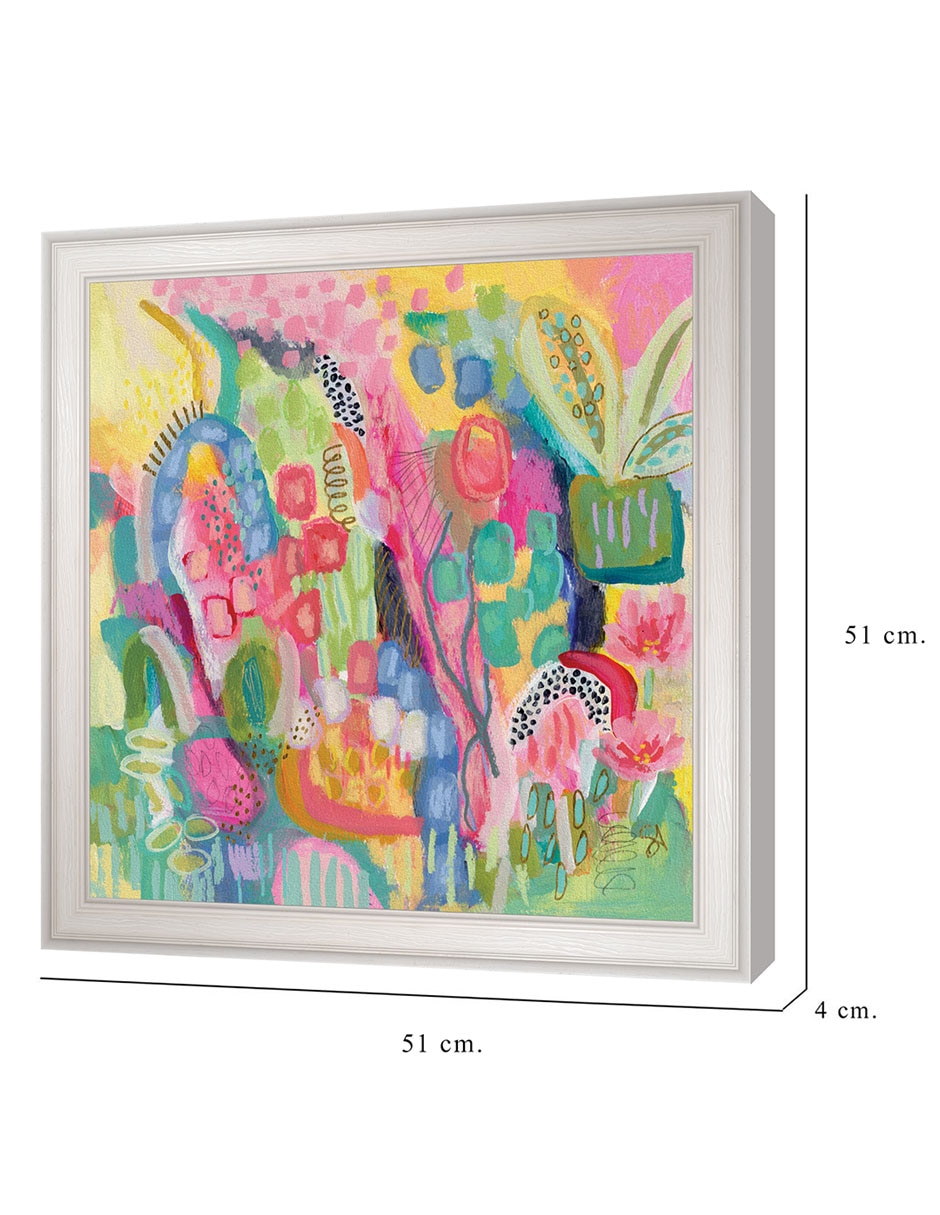 Cuadro decorativo Suelto y libre de Suzanne Allard técnica mixta 2