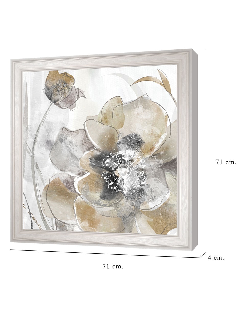 Cuadro decorativo Amapola primaveral I de Maria Donovan técnica mixta 2