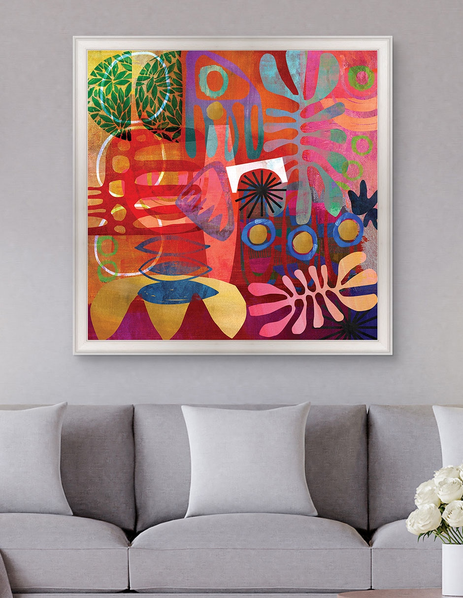 Cuadro decorativo Geometrías del alma africana de Nikki Chu técnica mixta 3