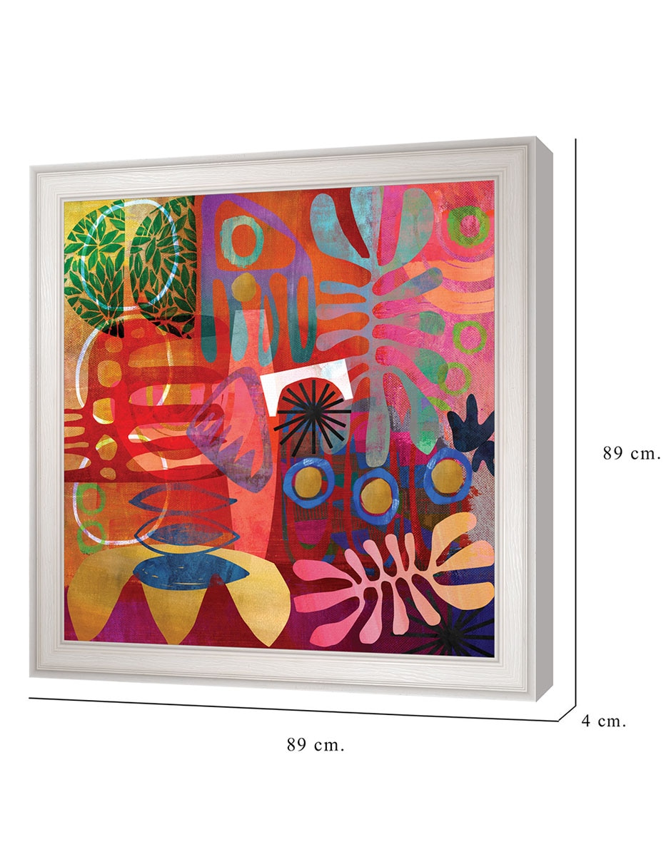 Cuadro decorativo Geometrías del alma africana de Nikki Chu técnica mixta 2