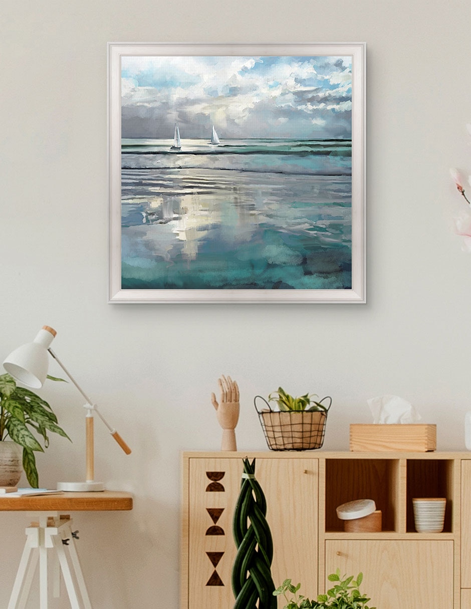 Cuadro decorativo Mares índigo de Studio Arts técnica mixta 2