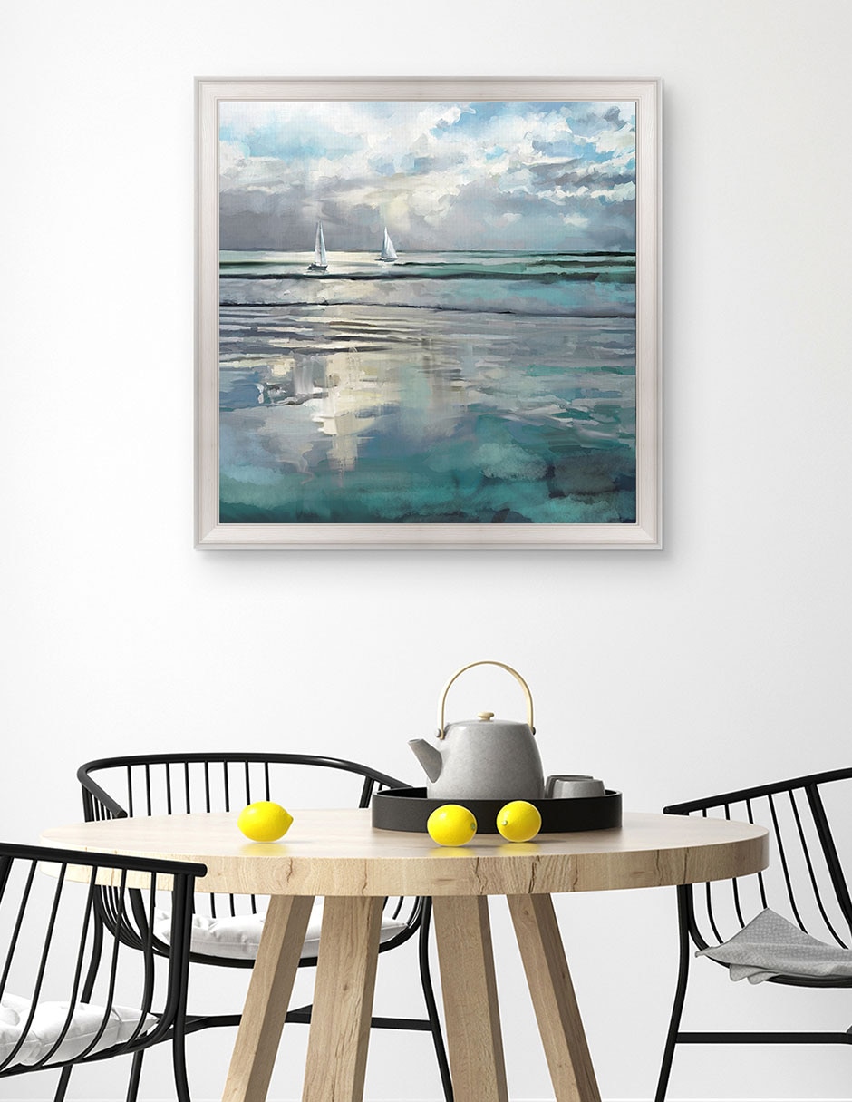 Cuadro decorativo Mares índigo de Studio Arts técnica mixta 4
