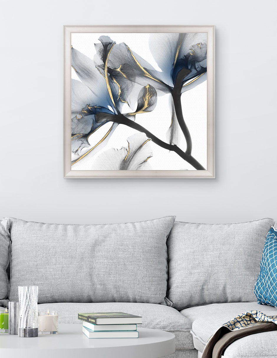 Cuadro decorativo Brillo índigo ciclamen 2 de Albert Koetsier técnica mixta 3