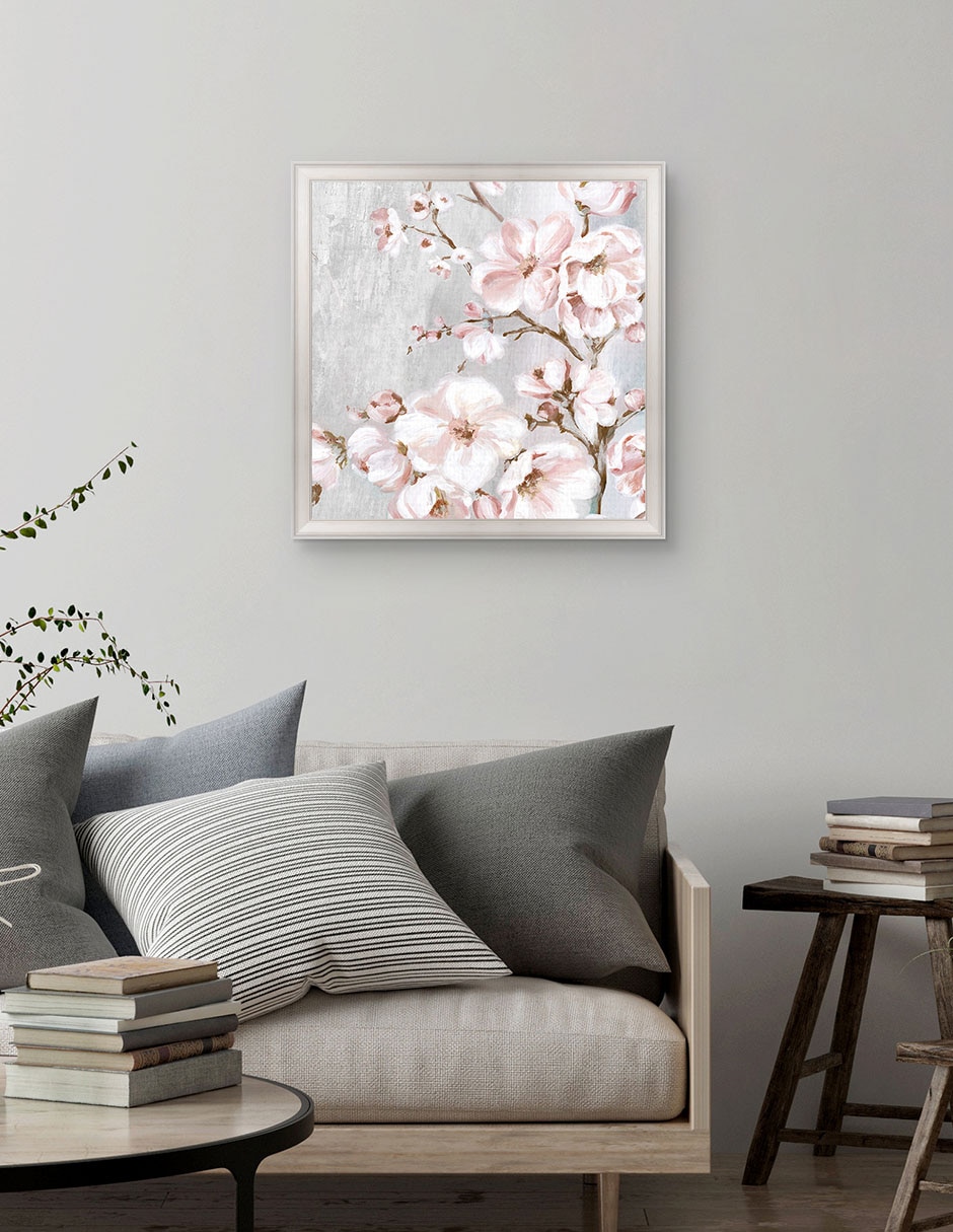 Cuadro decorativo Cerezos en flor de primavera II de Eva Watts técnica mixta 3