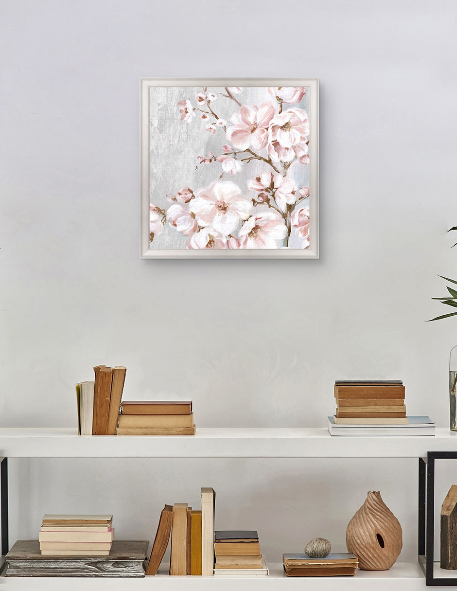 Cuadro decorativo Cerezos en flor de primavera II de Eva Watts técnica mixta 4
