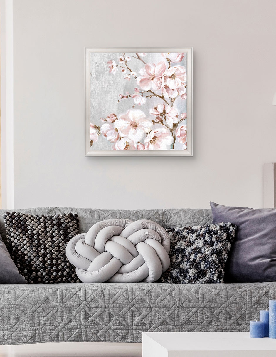 Cuadro decorativo Cerezos en flor de primavera II de Eva Watts técnica mixta 5