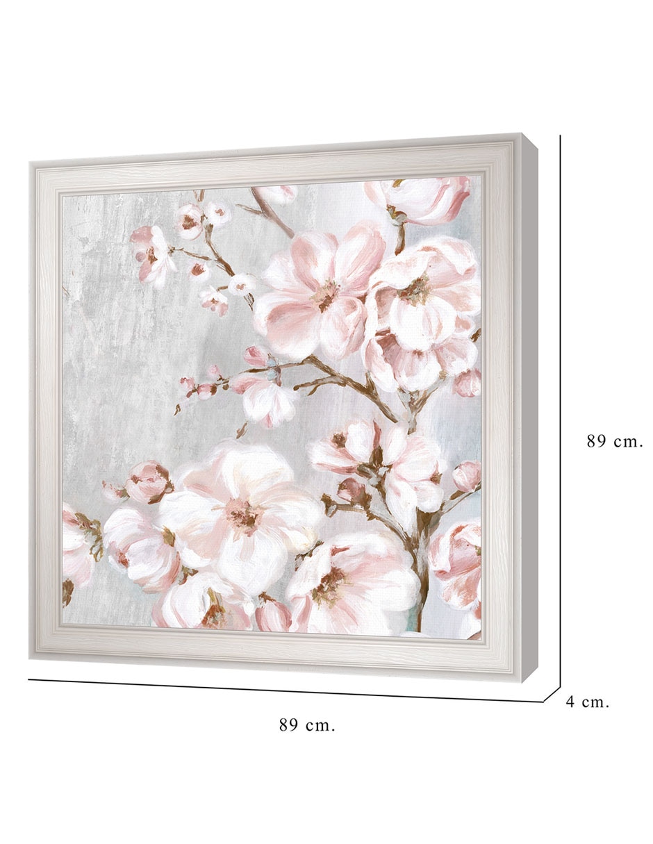 Cuadro decorativo Cerezos en flor de primavera II de Eva Watts técnica mixta 8