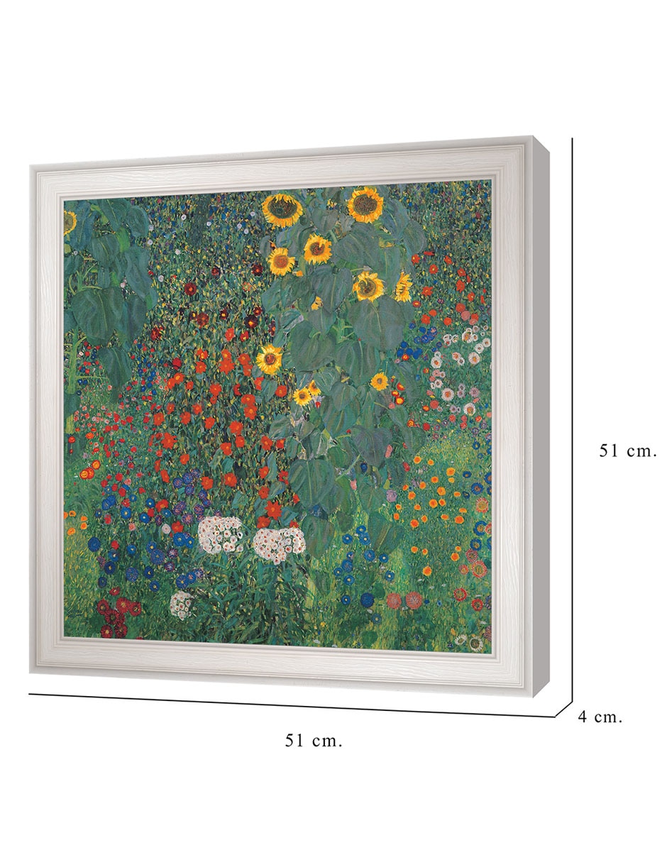 Cuadro decorativo Jardín con girasoles de Gustav Klimt técnica mixta 8