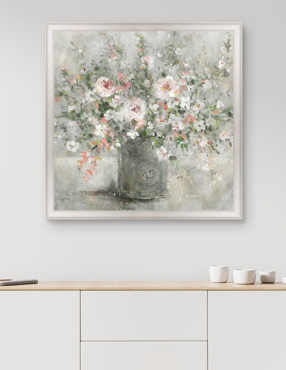 Cuadro decorativo Encanto Floral de Carol Robinson técnica mixta 3