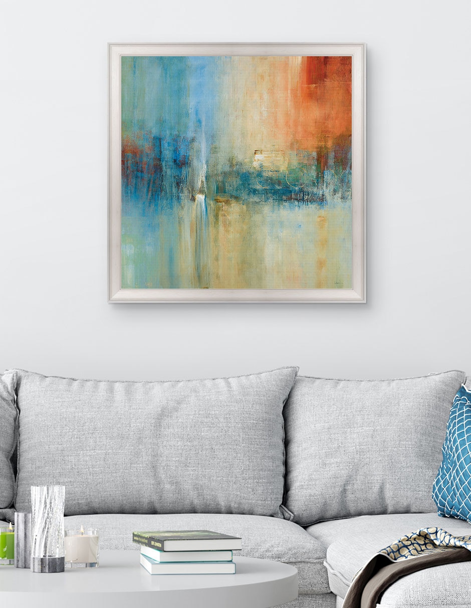 Cuadro decorativo Cascada azul de Simon Addyman técnica mixta 3