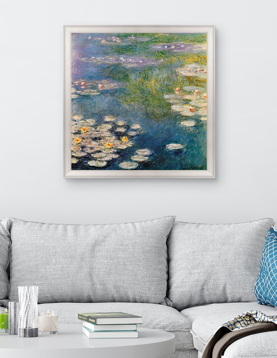 Cuadro decorativo Nenúfares en Giverny 1908 de Masters Collection técnica mixta 3
