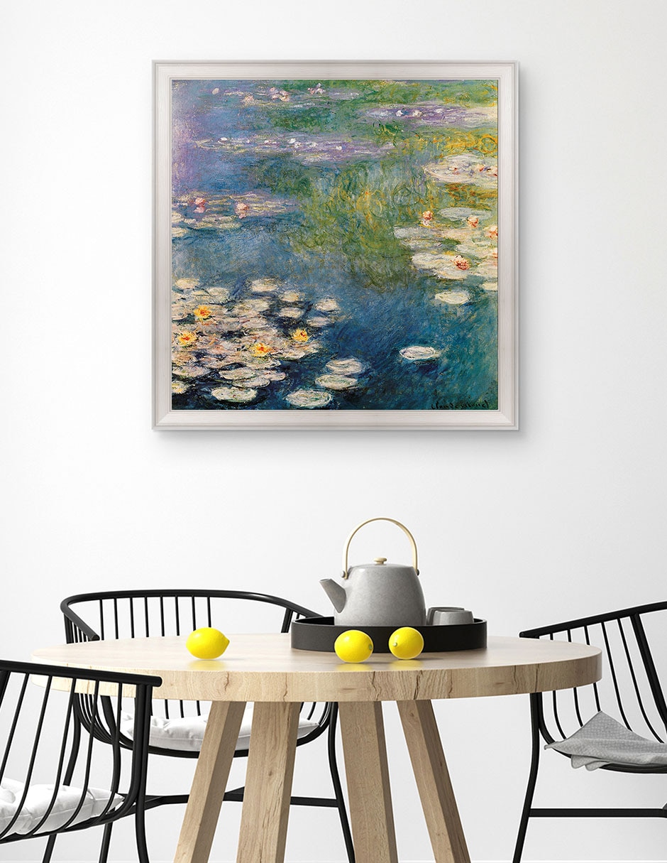 Cuadro decorativo Nenúfares en Giverny 1908 de Masters Collection técnica mixta 4