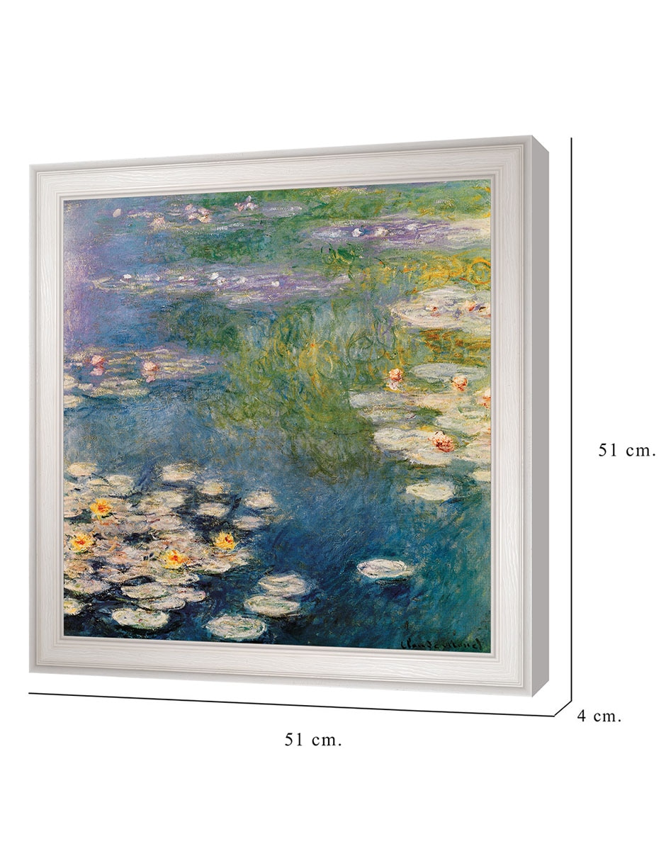 Cuadro decorativo Nenúfares en Giverny 1908 de Masters Collection técnica mixta 2