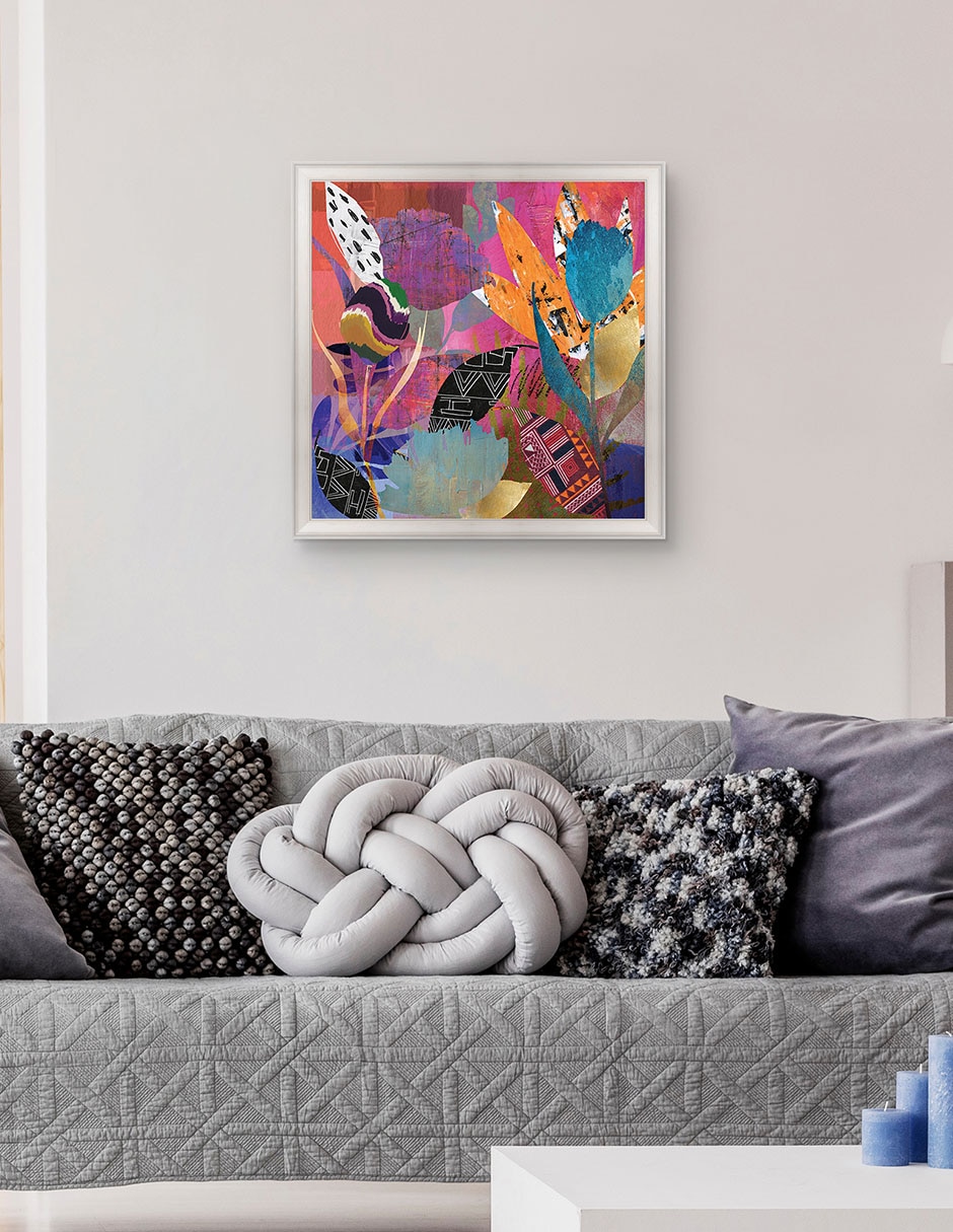 Cuadro decorativo Poder floral de Nikki Chu técnica mixta 5