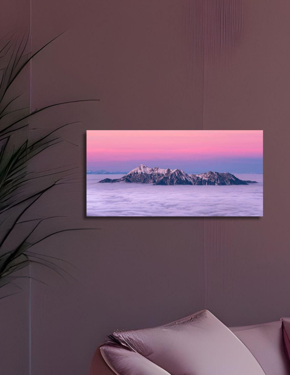 Cuadro decorativo Paisaje Ocaso Alpino 2