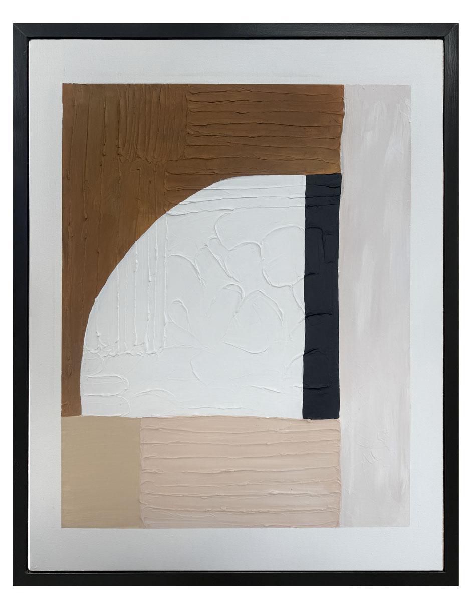 Pintura Intervencion II técnica acrílico minimalista