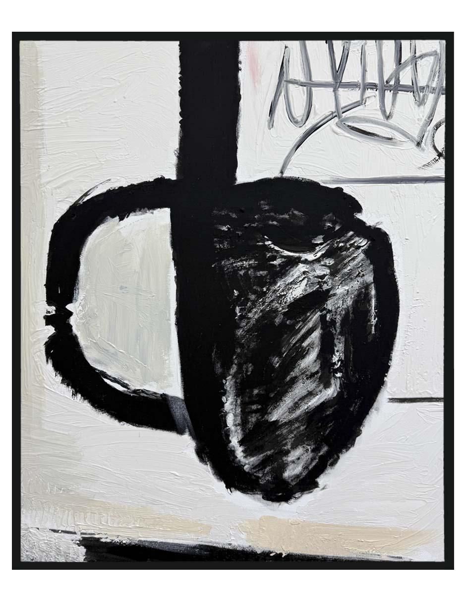 Pintura Blacky II técnica acrílico Minimalista