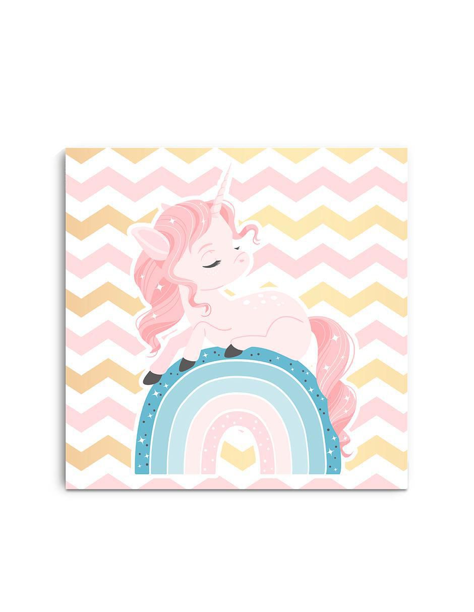 Cuadro decorativo Unicornio en Arcoíris