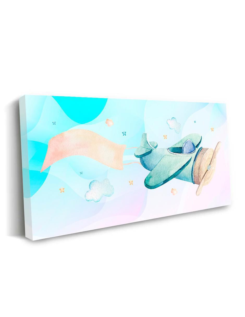 Cuadro decorativo Avión infantil 2
