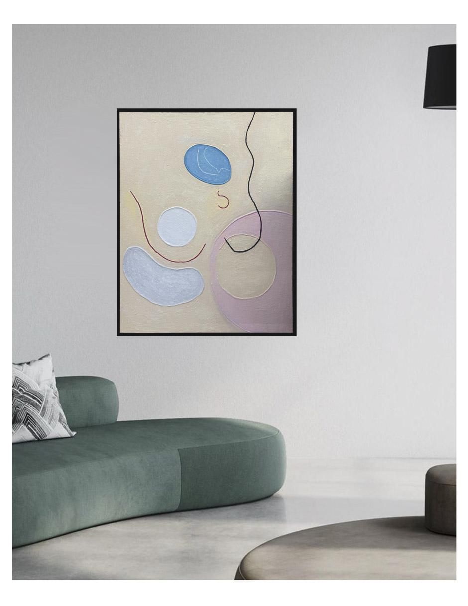 Pintura Moon técnica mixta 4 vistas 2