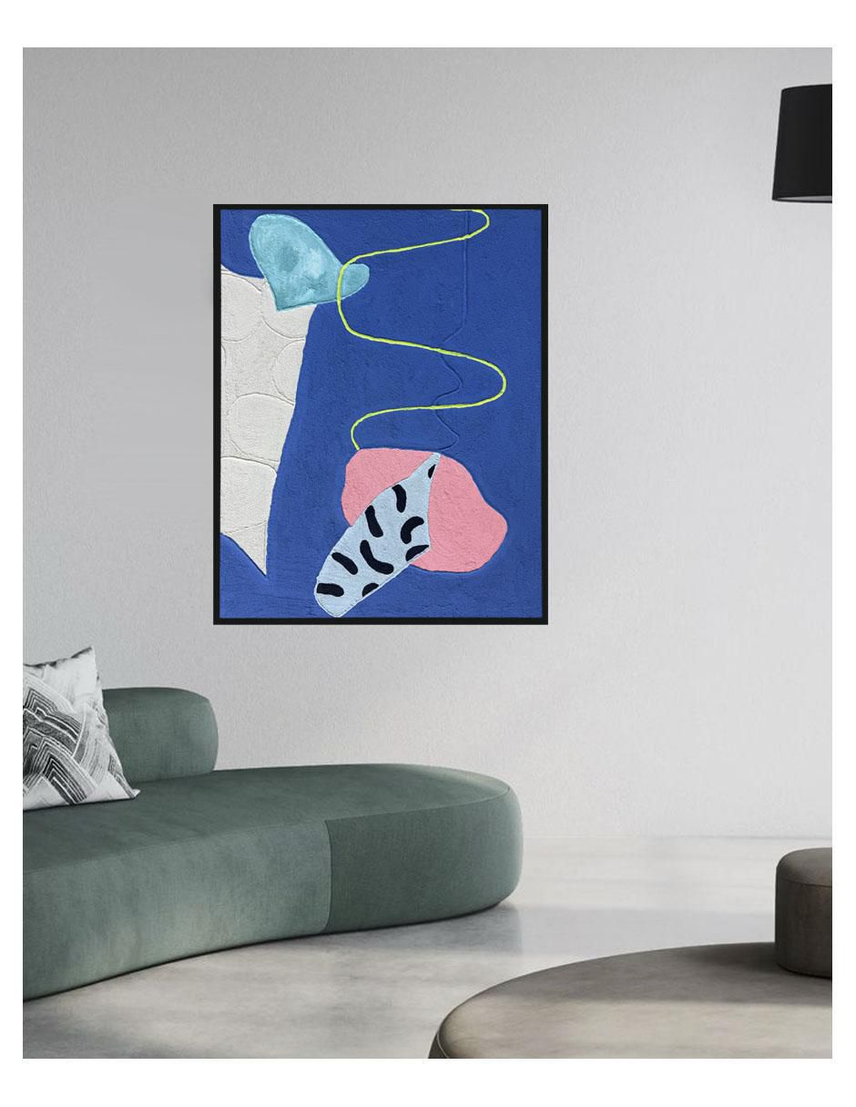 Pintura Orbita técnica mixta Minimalista 2