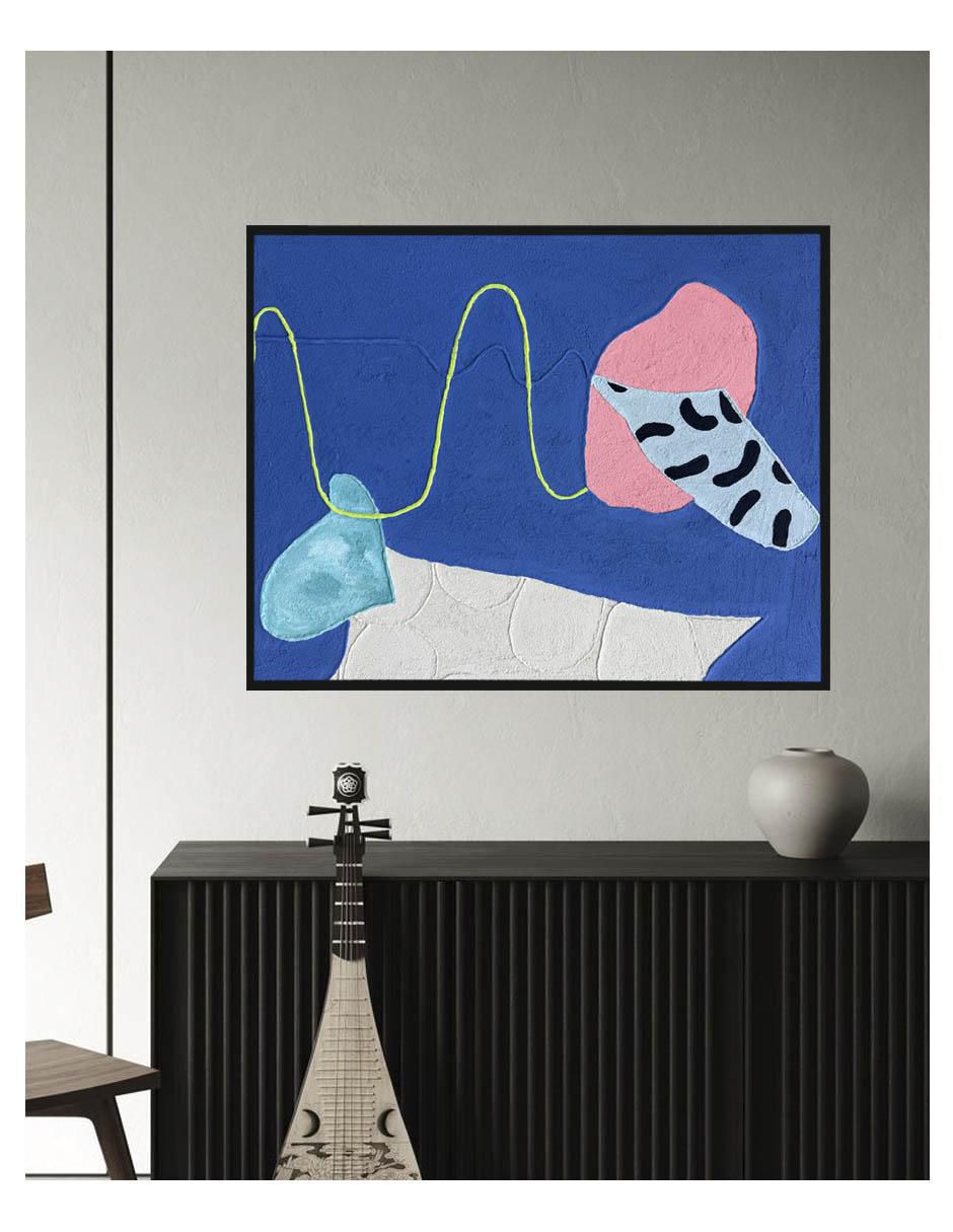 Pintura Orbita técnica mixta Minimalista 3
