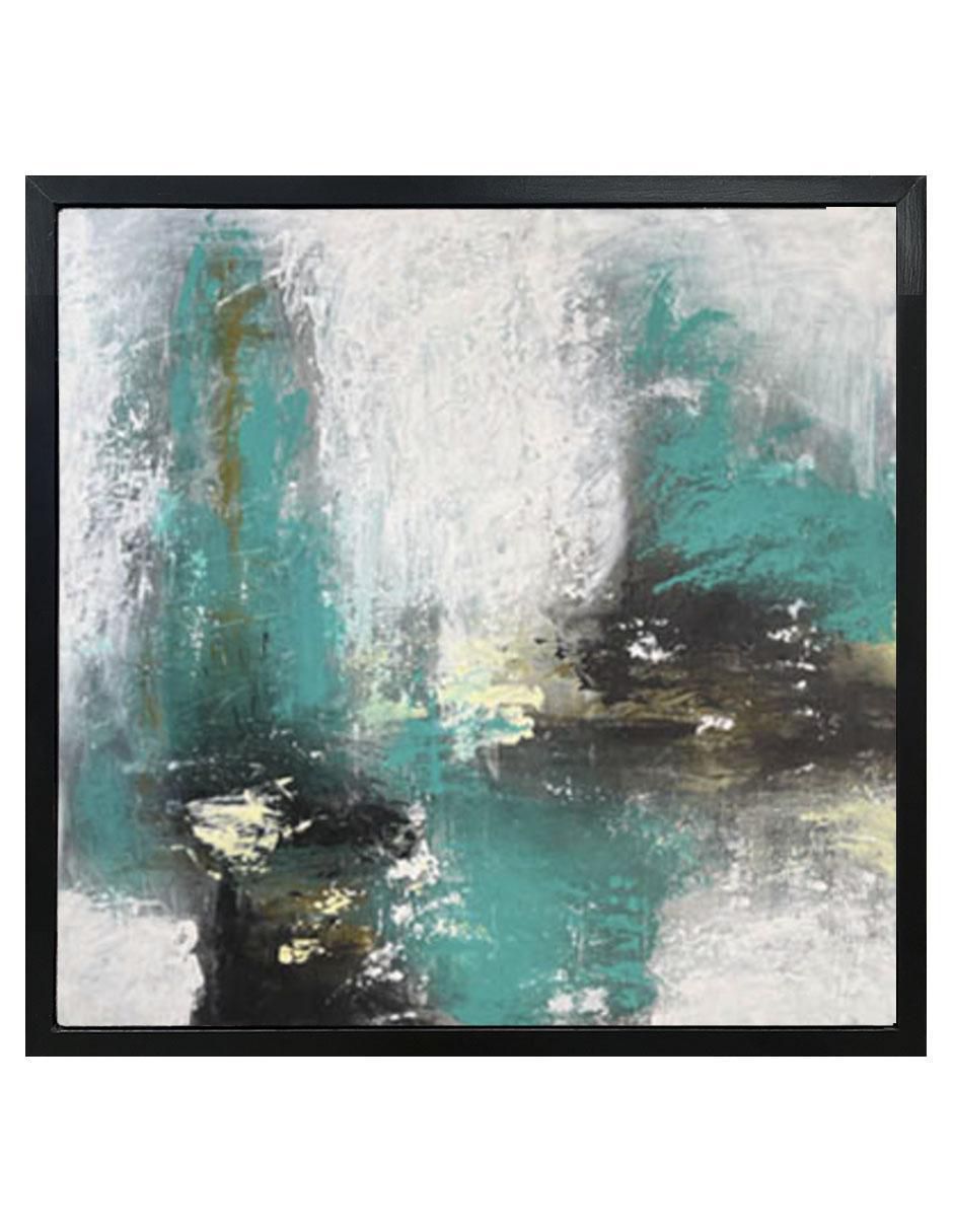 Pintura Jade y Tierra técnica acrílico Abstracto
