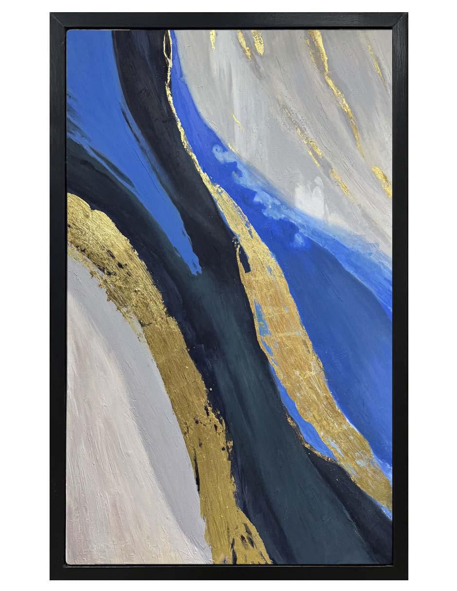 Pintura Río de oro técnica mixta Abstractos