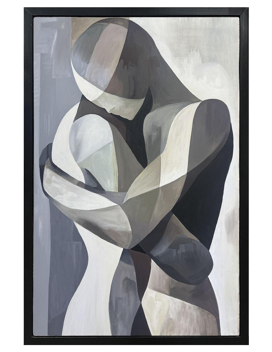 Pintura Passion III técnica acrílico Abrázame