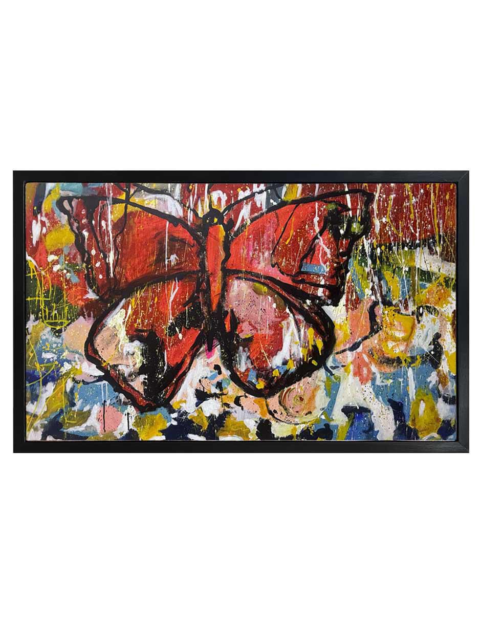 Pintura Metamorphosis técnica acrílico Mariposas