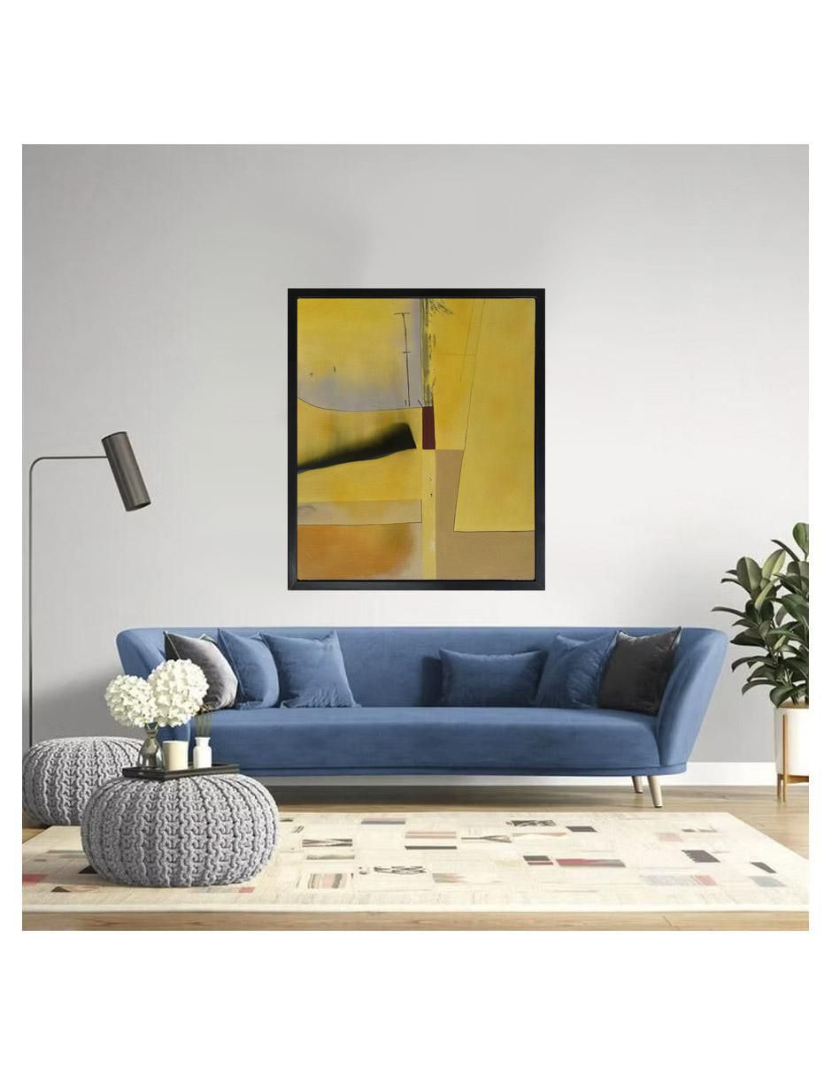 Pintura Yellow técnica acrílico abstracto 2