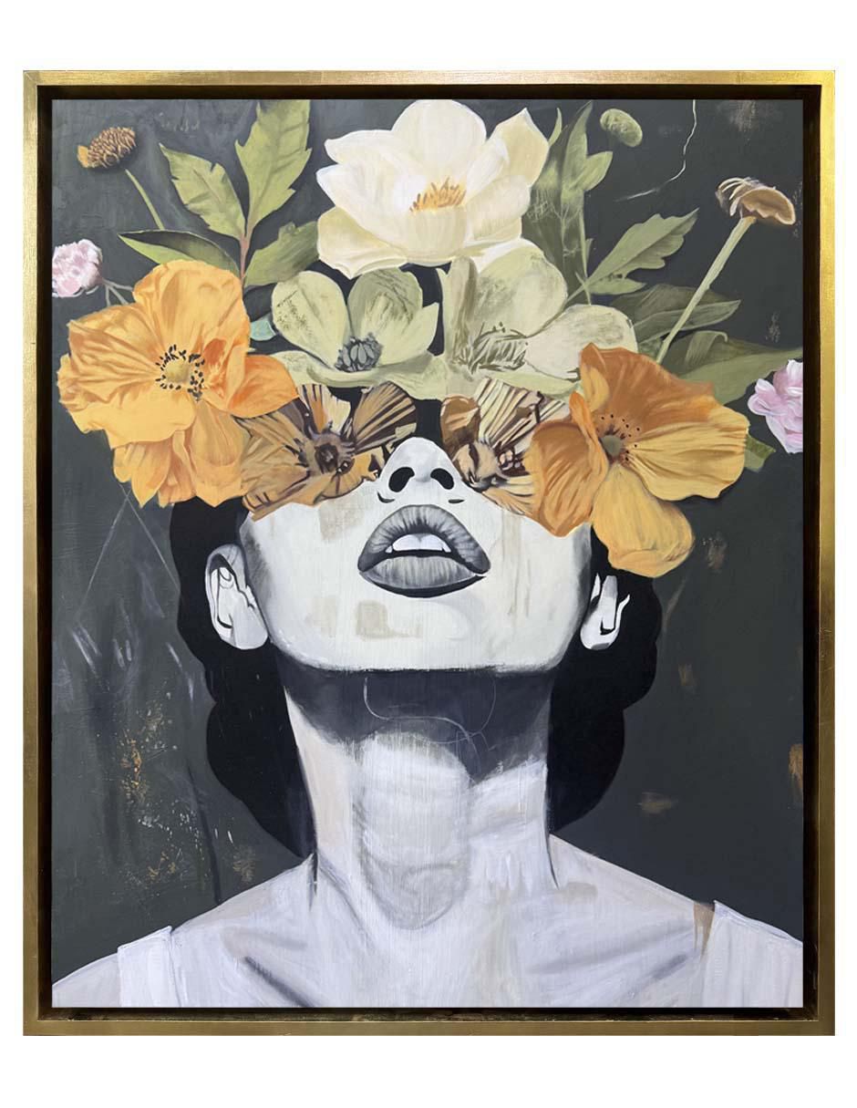 Pintura Blooming Beauty IV técnica acrílico de Flores Pintura Blooming Beauty IV técnica acrílico de Flores