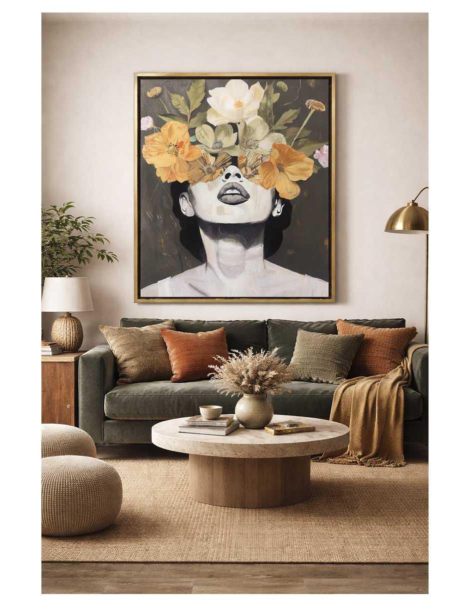 Pintura Blooming Beauty IV técnica acrílico de Flores 2