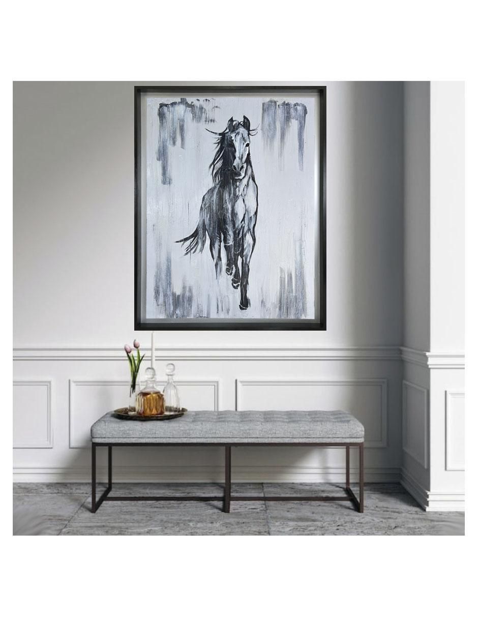 Pintura Veloz mixta Caballos 2