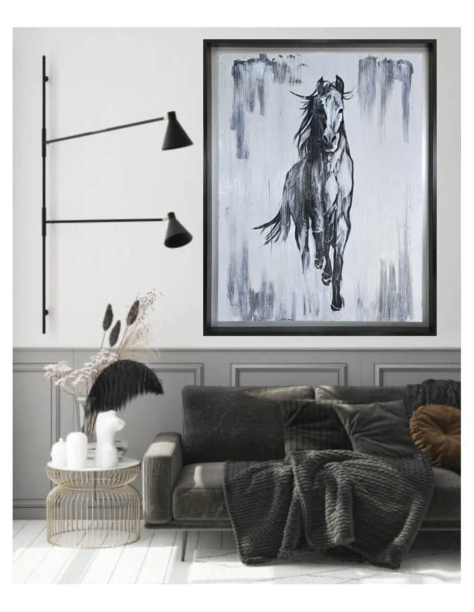 Pintura Veloz mixta Caballos 3