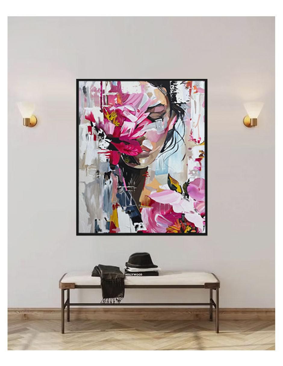 Pintura Woman Beauty mixta Rostros 4