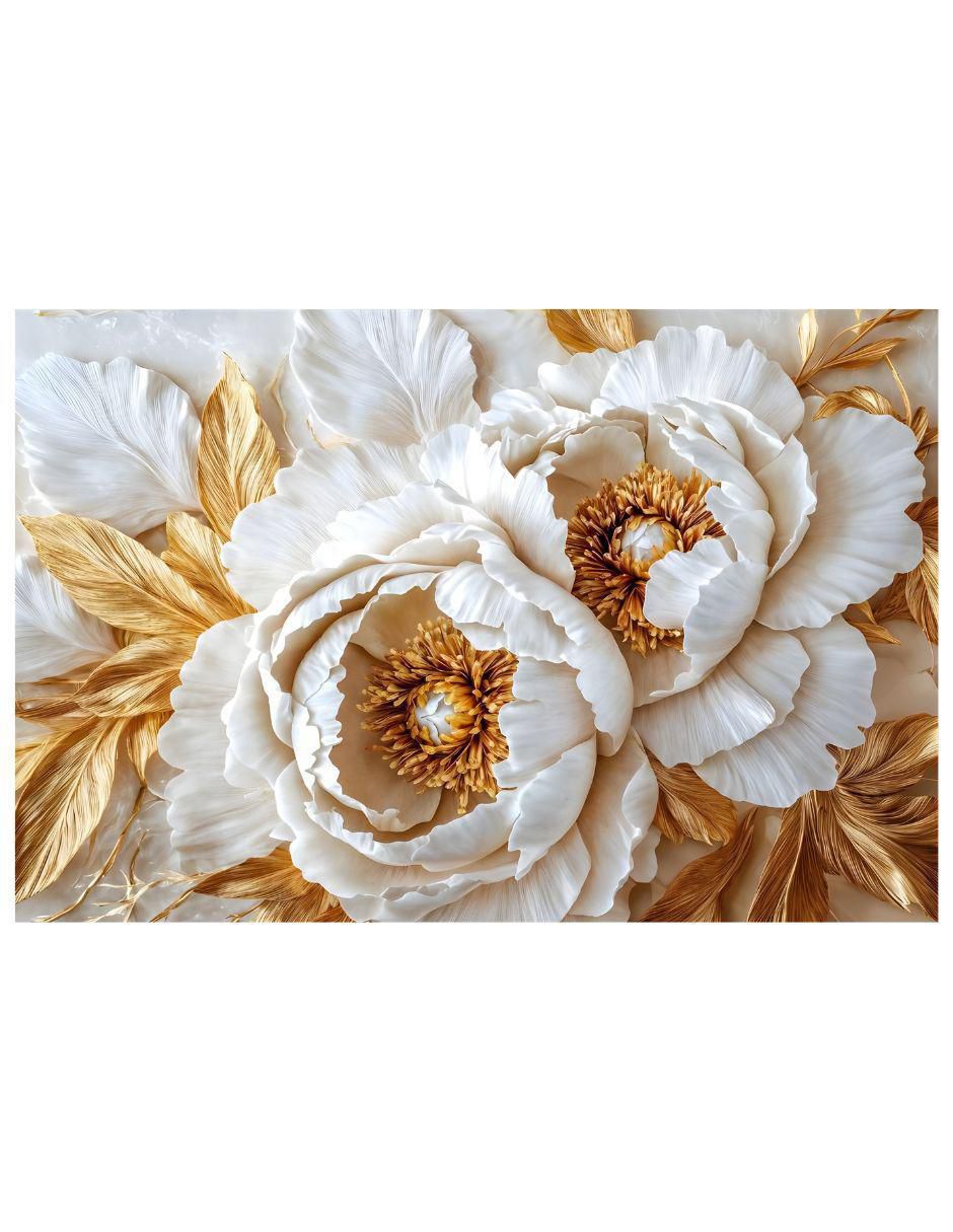 Cuadro decorativo Botánica Peonias Etereas