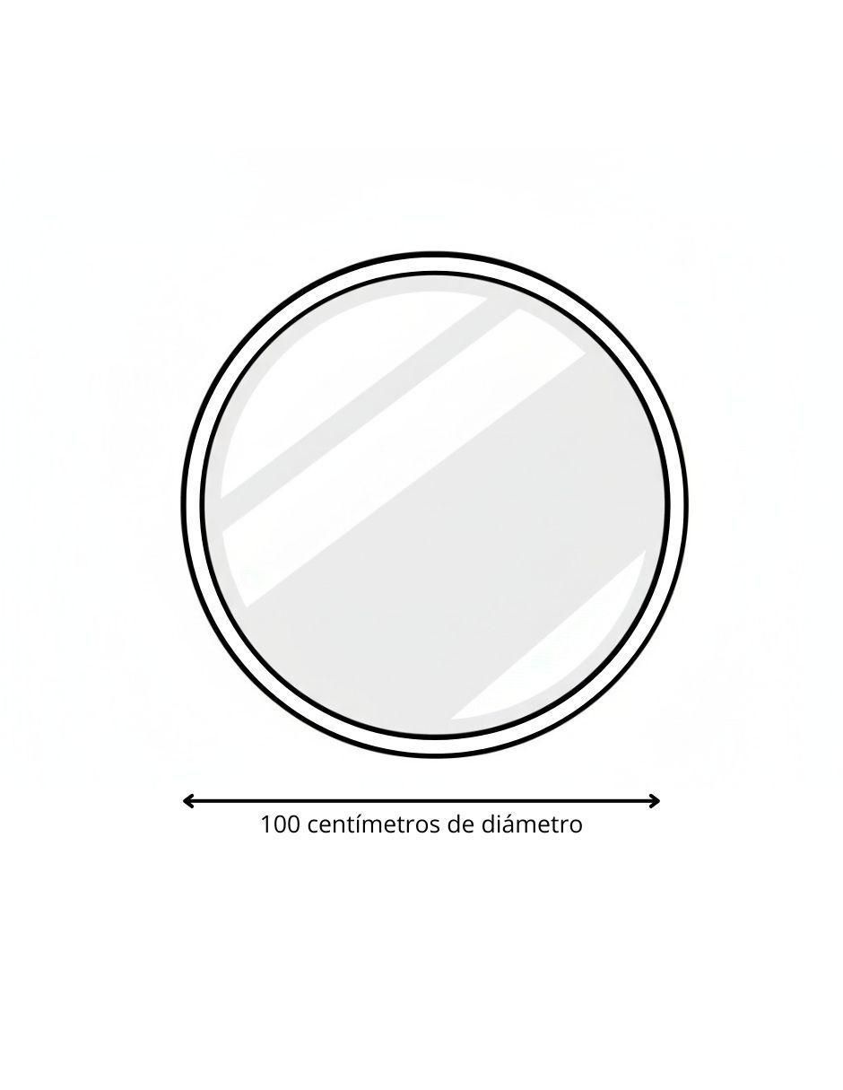 Espejo circular Aura Blanca 4