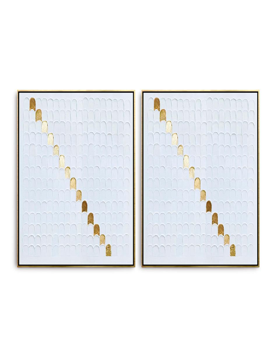 Cuadro decorativo Gota con hoja de oro