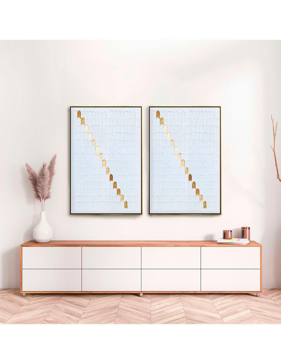 Cuadro decorativo Gota con hoja de oro 3