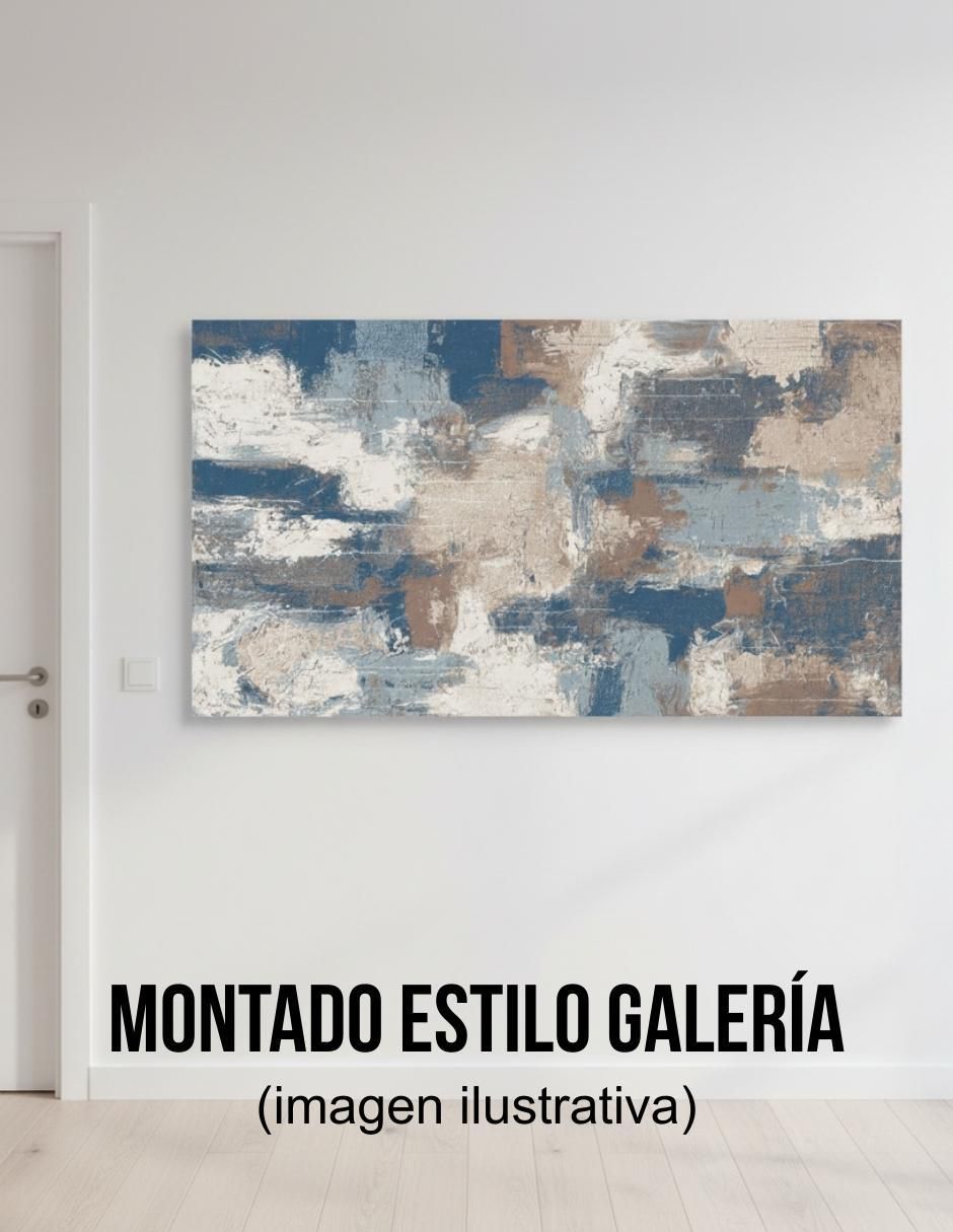 Cuadro decorativo Abstracto Azul Grisáceo 3