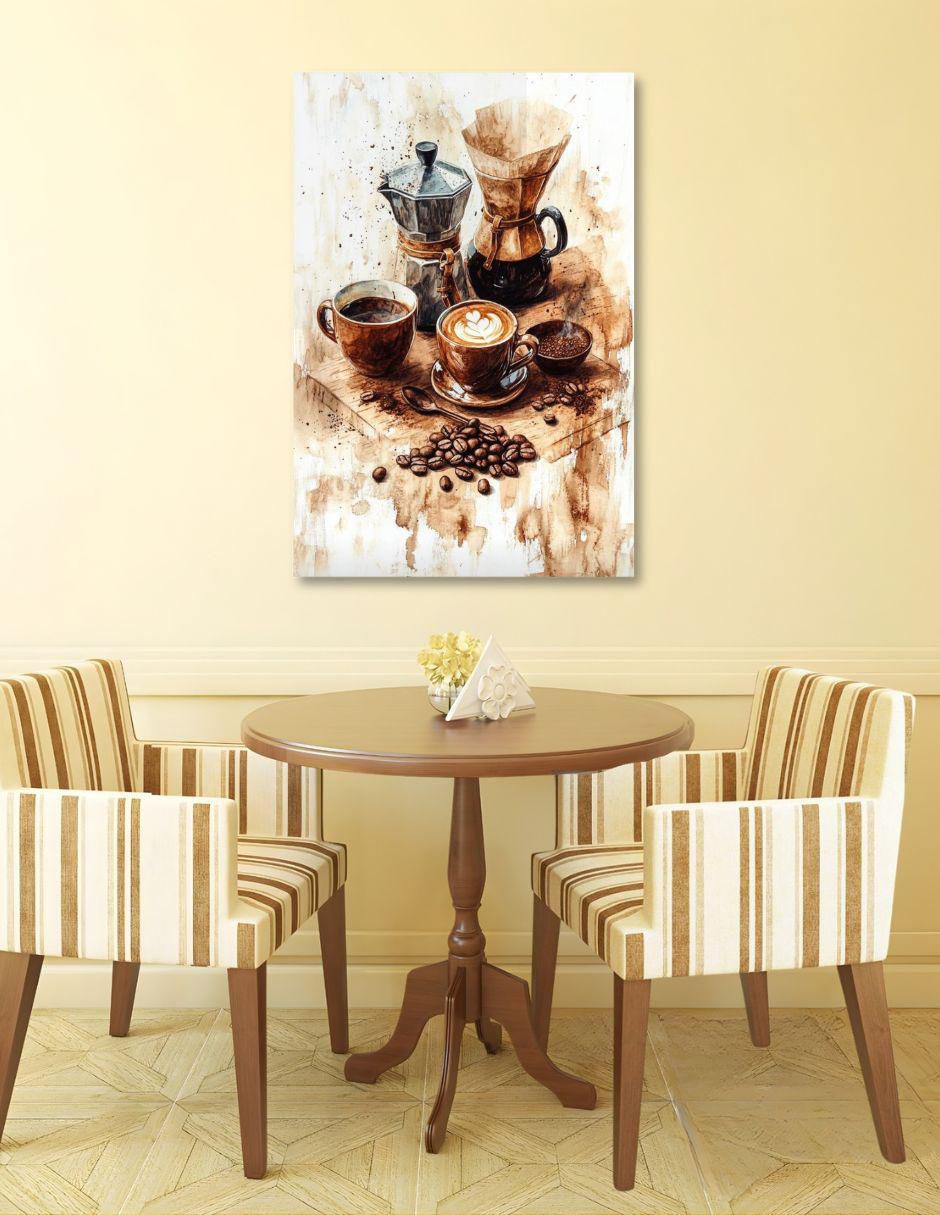 Cuadro decorativo Óleo Cafe 2