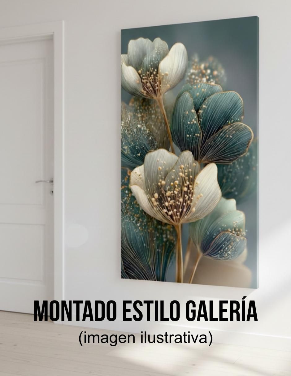 Cuadro decorativo Jade y Oro 3