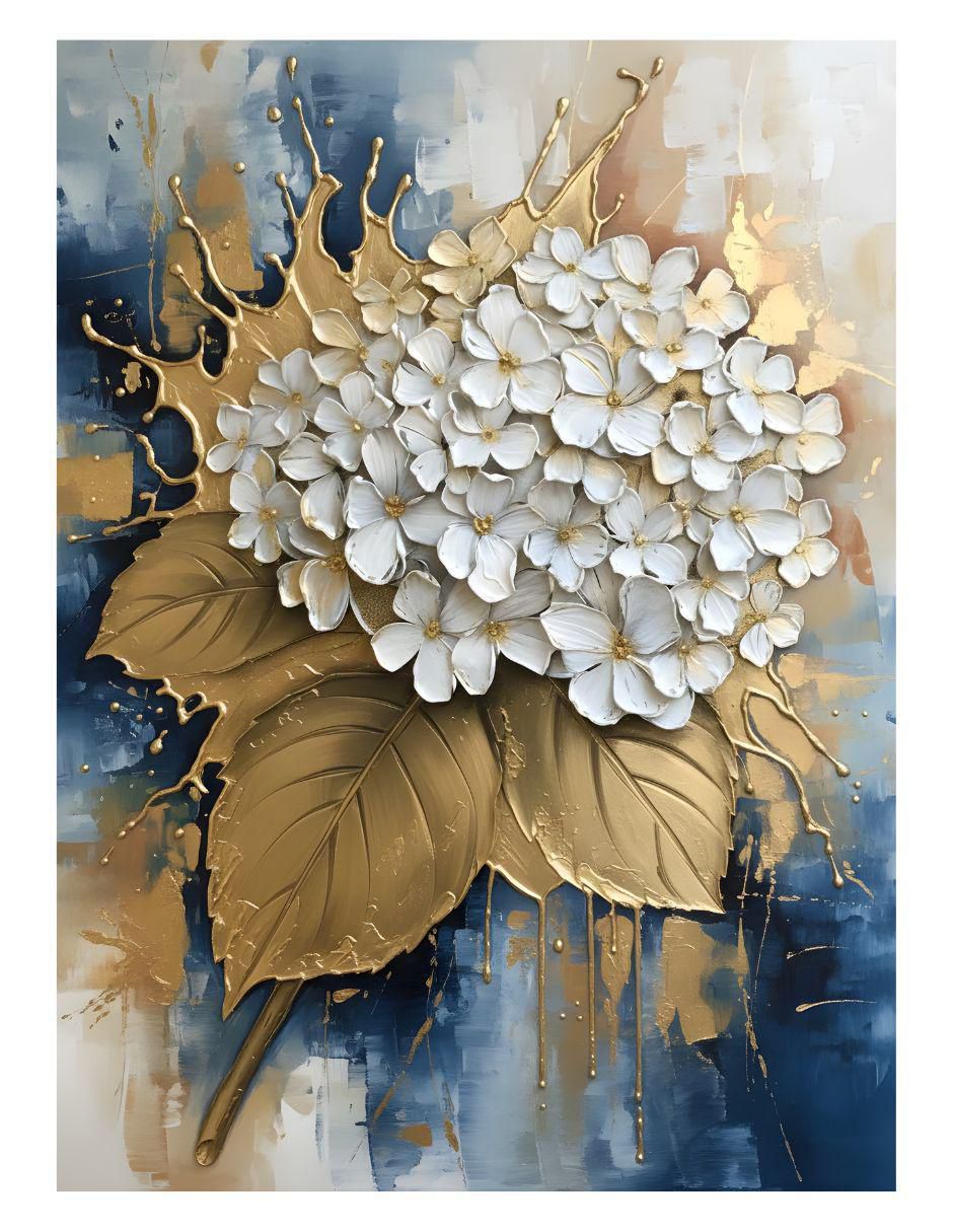 Cuadro decorativo Pétalos Dorados Cuadro decorativo Pétalos Dorados