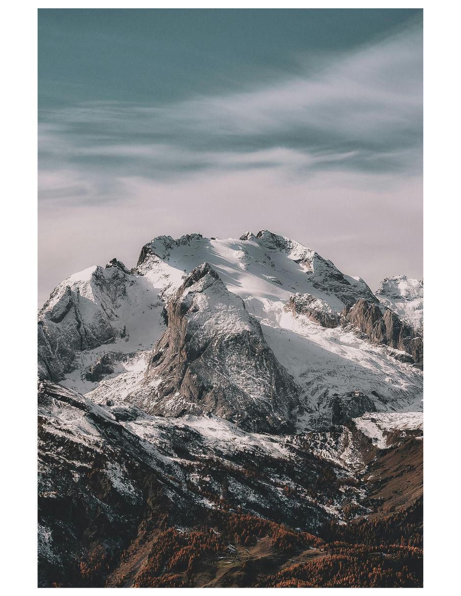Cuadro decorativo Paisaje Cima Glaciar