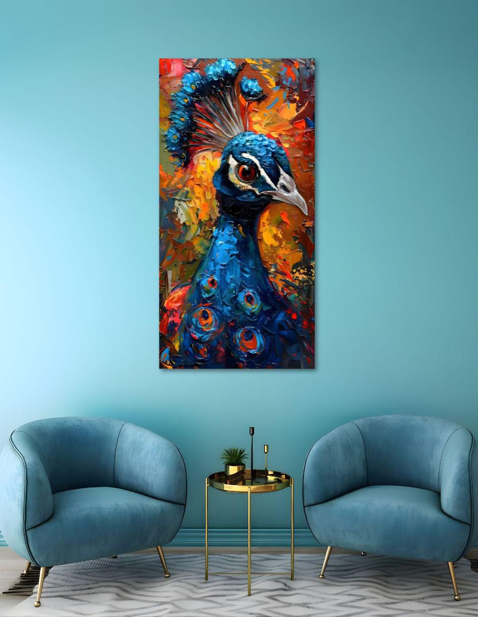 Cuadro decorativo Animal Pavo Real 2