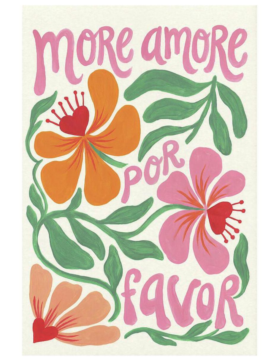 Cuadro decorativo Frases More Amore