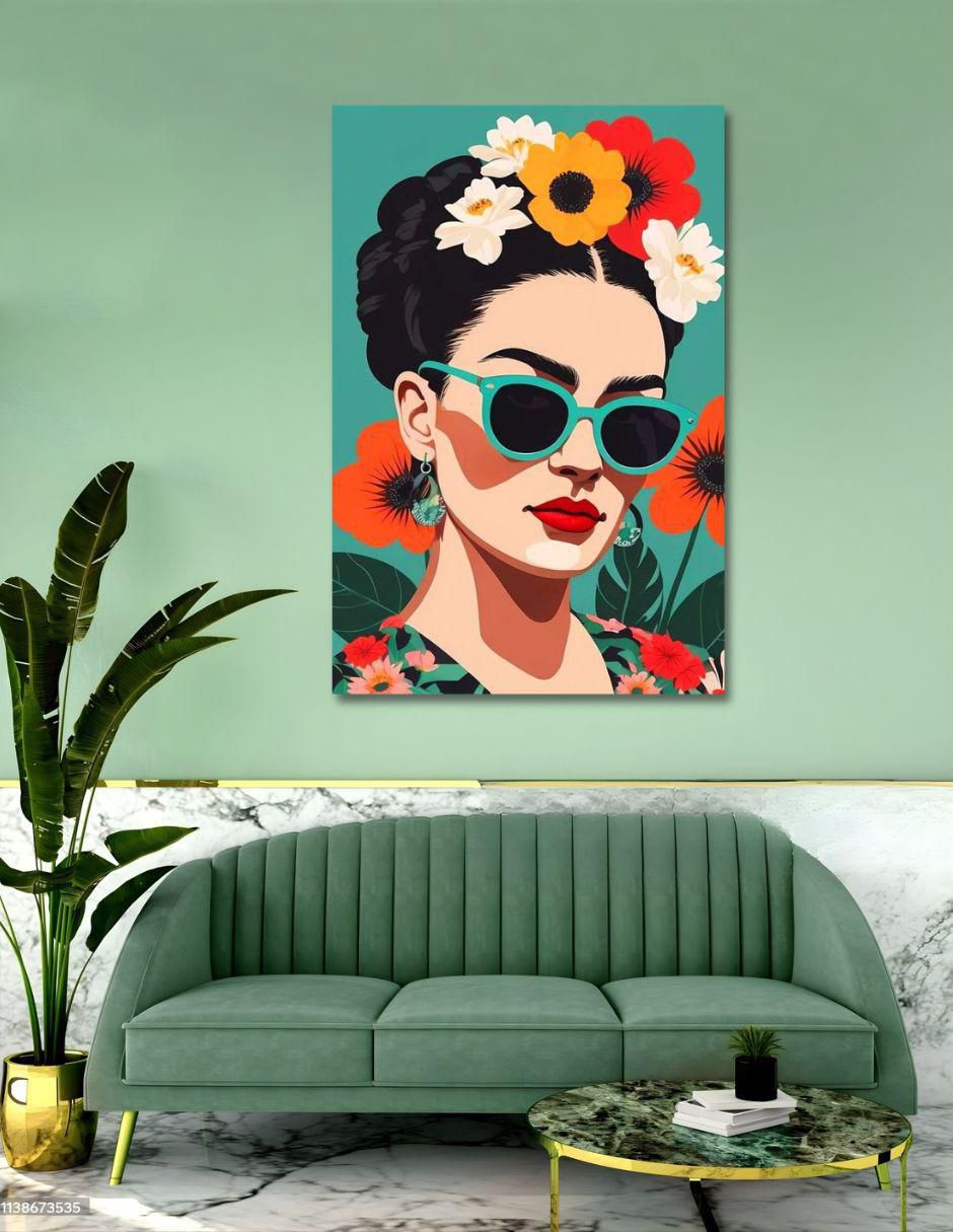 Cuadro decorativo Impreso Abstracto Frida Kahlo 2