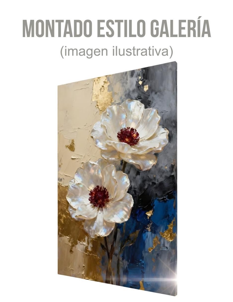 Cuadro decorativo Botánica Nacar y Záfiro 3